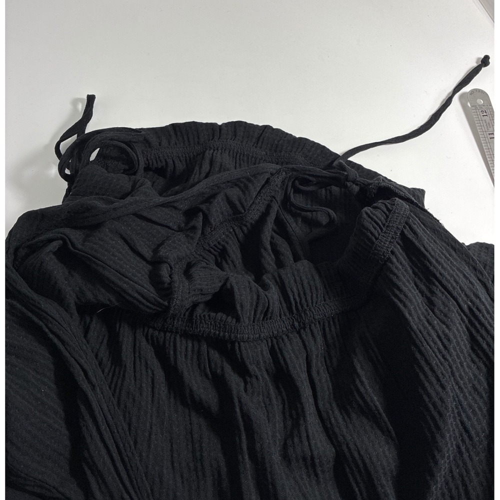 Knox Rose Wrap Dress XXL Black ‎ tiered rayon gauze Festival Dark Fairy - Picture 7 of 10
